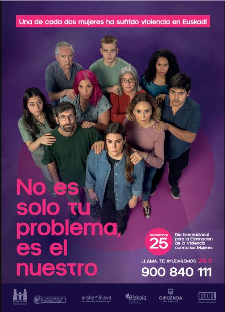 Campaña de Emakunde: No es solo tu problema, es el nuestro