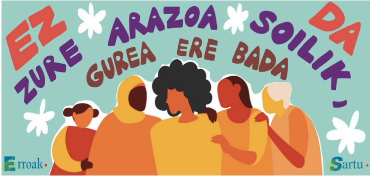 Erroak Elkartea se adhierea la campaña de Emakunde Ez da zure arazoa soilik, gurea ere bada