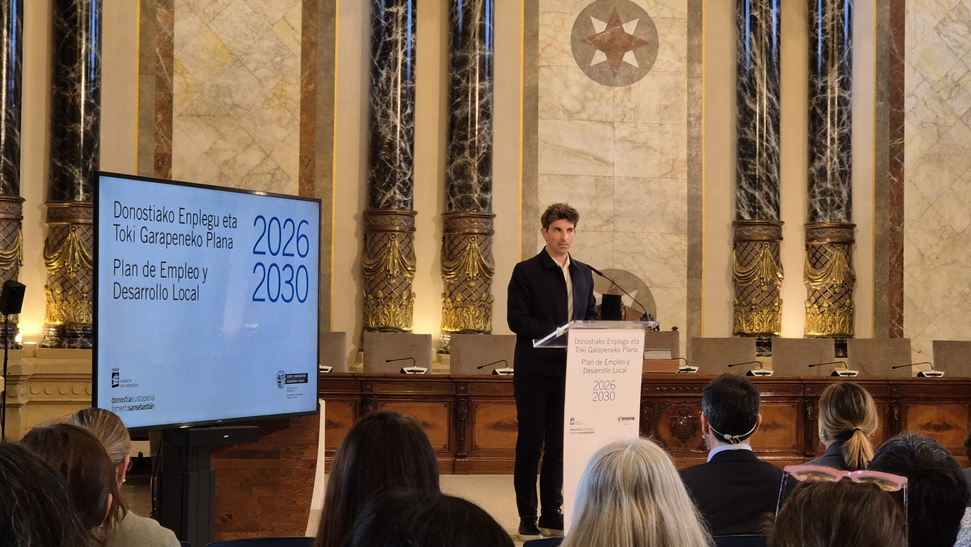 Presentación del Plan de Empleo y Desarrollo Local 2026–2030 en Donostia
