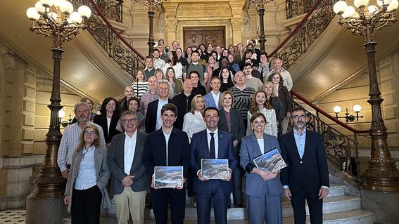 Acto institucional del Plan de Empleo de Donostia con participación de entidades sociales