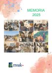 Portada memoria Erroak Sartu Elkartea 2025